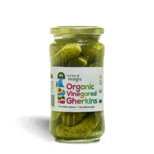 Organic Vinegared Gherkins